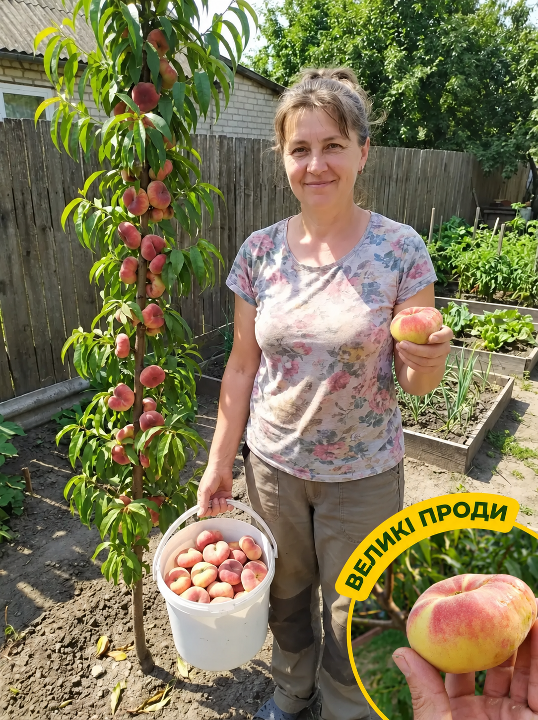 Персик Панчо колоновидний